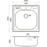 Комплект OMOIKIRI SARU 50-IN + Смеситель OMOIKIRI TONAMI-BN 7395,4018